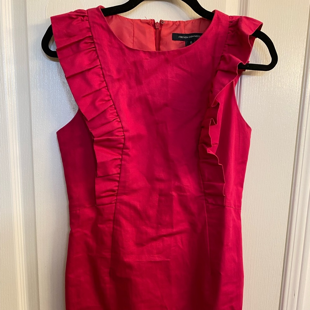French Connection Hot Pink Dress - Size 6